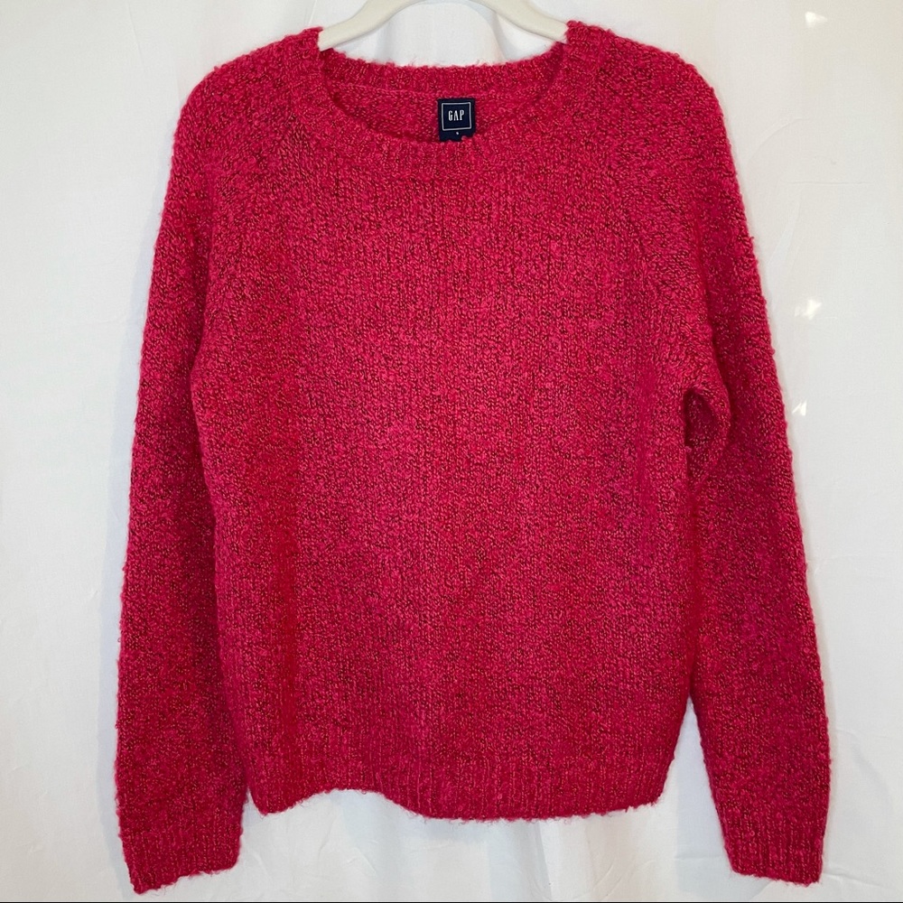 GAP Sweater Pink Boucle Women's S